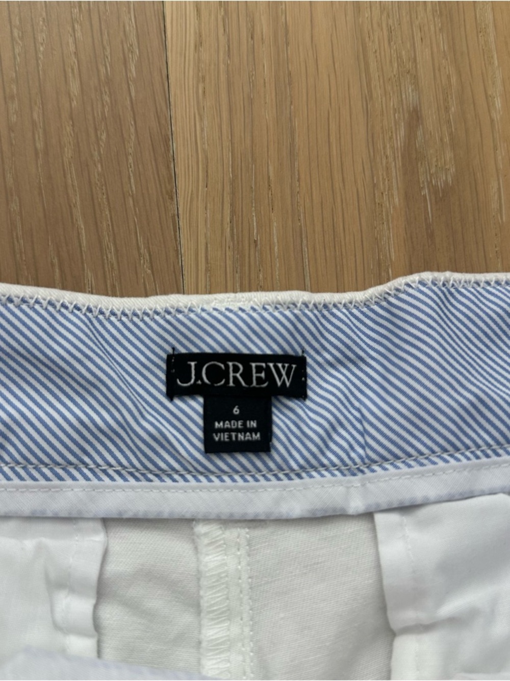 J Crew 3.5" Classic Chino Short White Womens Size 6 - Picture 10 of 16
